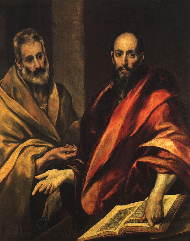 El Greco Apostles Peter and Paul Spain oil painting art